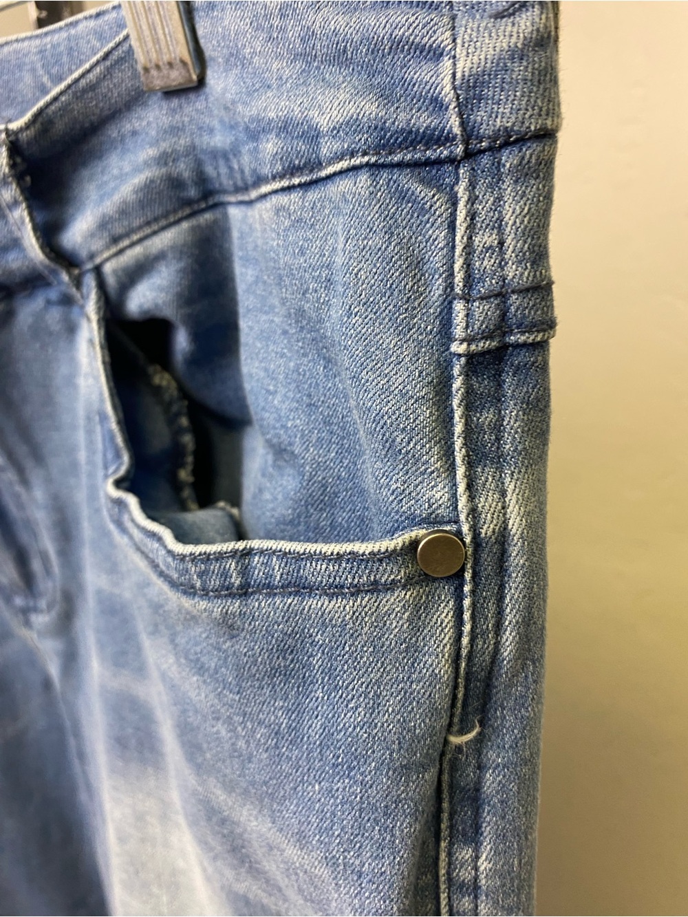 Back in the Saddle Women's Light Blue Boot Cut Jeans with Feather Embroidery 14 - Picture 5 of 9